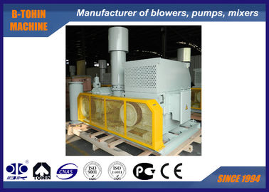 250KW রুট রটেরি লোব ব্লোয়ার, 6000m3 / ঘন্টা 100KPA উচ্চ চাপ ব্লোয়ার