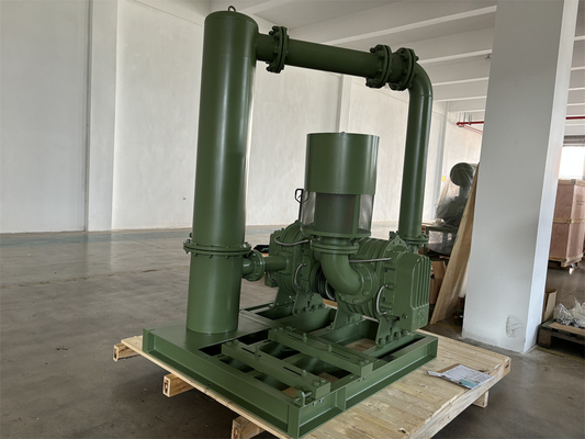 উচ্চ চাপ রুট লব ব্লোয়ার 100Kpa-150Kpa দুই পর্যায় DN100