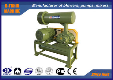 4.89-17.86m3/মিনিট 100mm পোর্ট ডায়াপার। ঘূর্ণনশীল 10KPA - 50 KPA Tri Lobe Roots Blower নির্ভরযোগ্য এয়ারেটর