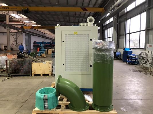 উচ্চ ক্ষমতার এক্সটিবি 350 এইচপি এয়ার টার্বো সাসপেনশন সেন্ট্রিফুগাল ব্লোয়ার 125-227 এম 3 / মিনিট প্রবাহ হার এবং 350 মিমি নিষ্কাশন সহ