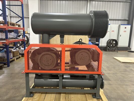 DN40 (1.5'') তিন লোব রুটস ব্লোয়ার যার বায়ু ক্ষমতা 0.37-1.11 m³/মিনিট এবং সর্বোচ্চ গতি 2300 rpm