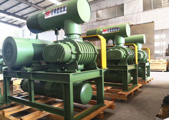 10" 80kpa 71.52m3/মিনিট 132kw ঢালাই লোহা থ্রি লব রুট ব্লোয়ার