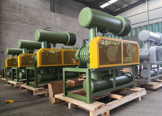 100 Kpa 20m3/Min 6 "55 Kw Cast Iron Mini Roots Blower Three Lobe