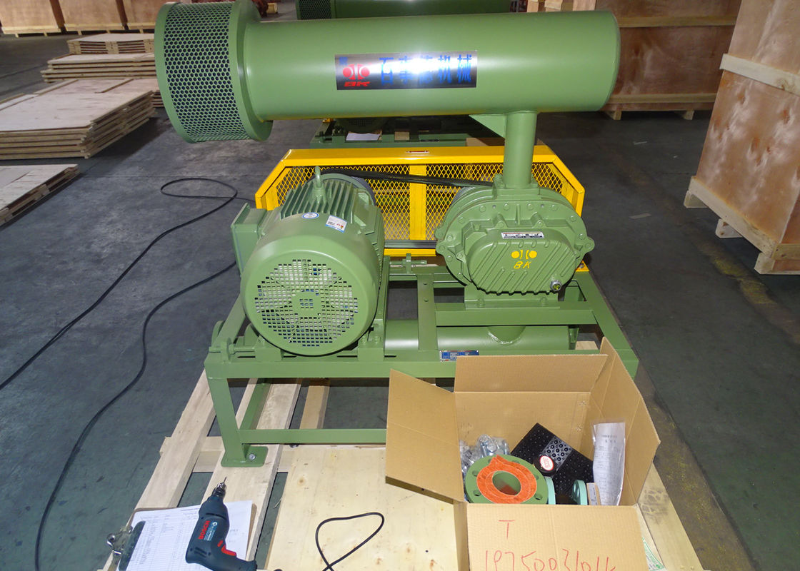 11kw 5.1m3/Min 60kpa Roots Rotary Lobe Blower 1750 Rpm Dn65 3 "ছোট ক্যাপাসিটি