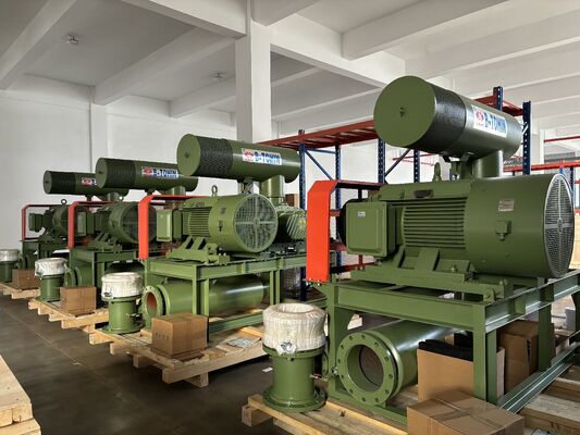 রুটস রোটারি লোব ব্লোয়ার, ৩ লিটার/মিনিট কুলিং ওয়াটার, ৬০-১০০ কেপিএ ডিসচার্জ চাপ, এবং ১.৫-৫.৫ কিলোওয়াট মোটর পাওয়ার সহ