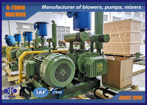 DN125 5" 12.37m3/min 22KW -65KPA 1750RPM ঋণাত্মক চাপ রুটস ভ্যাকুয়াম পাম্প